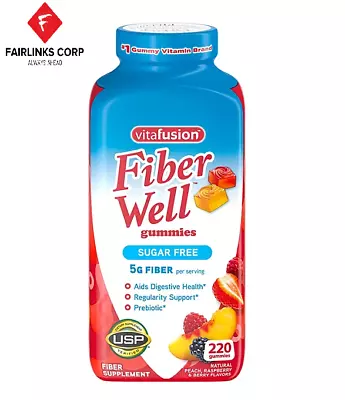 Vitafusion Fiber Well Gummies (220 Ct.)  EXP 02/25 • $38.50