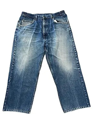 L.L. Bean Vintage 37x25 Comfort Waist Jeans Faded Retro Classic Denim Work Pants • $9.92