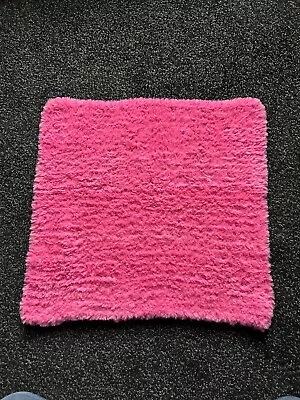 Hand Made Knitted Baby Blanket In Pink. • £8.99