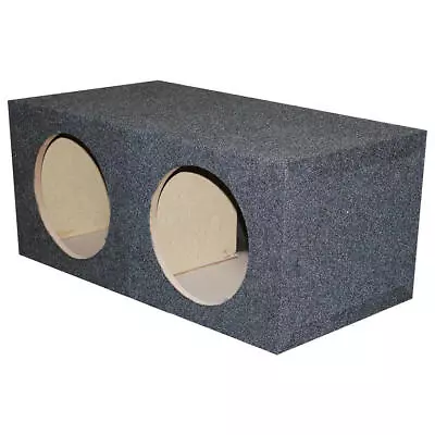 Dual 12 Inch Heavy Duty Sealed Subwoofer Box Sub Enclosure | 2 X 12  Box • $71.95