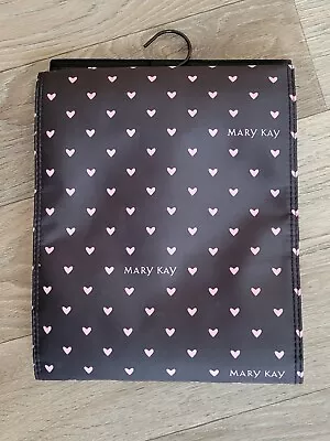 Mary Kay Love Amor Travel Roll Up Bag Black With Heart Pattern • $8.79