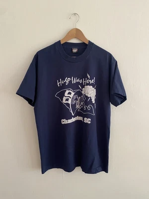 $20 • Buy Vintage Screen Stars Best T Shirt Size XL Charleston SC Hugo Navy Blue Single