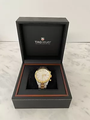TAG HEUER Carrera CV2050 Chronograph Automatic Men's 18k Gold Case And Band • $4000