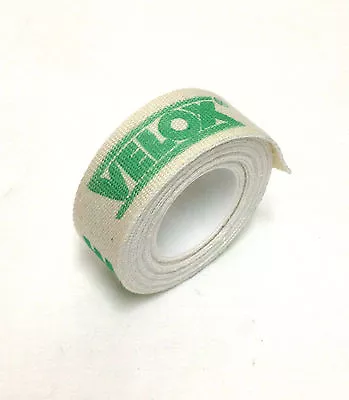 VELOX BICYCLE COTTON RIM STRIP WHEEL TAPE LINER ONE (1) ROLL 16mm NEW • $7.94