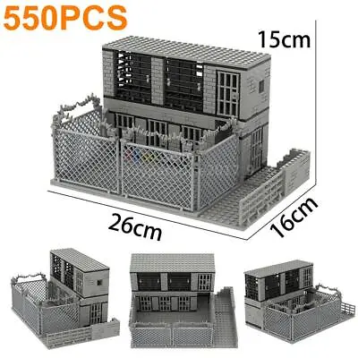 MOC Military Cell Prison Baseplate Stronghold Bunker Ruins Building Blocks DIY • $18.70