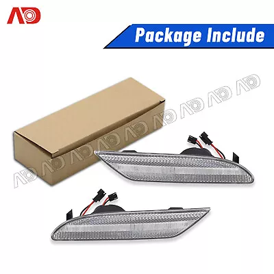 2x LED Front Bumper Side Marker Light For 2007-2009 Mercedes Benz W221 S550 S600 • $35.63