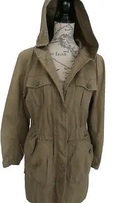 Gap Green Mod Fish Tail Coat Cotton Parka Jacket Size S 10 Excellent Condition • £15