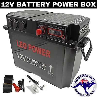 Portable Battery Power Box LP100 12V Deep Cycle AGM Lithium Power Station USB • $119.99