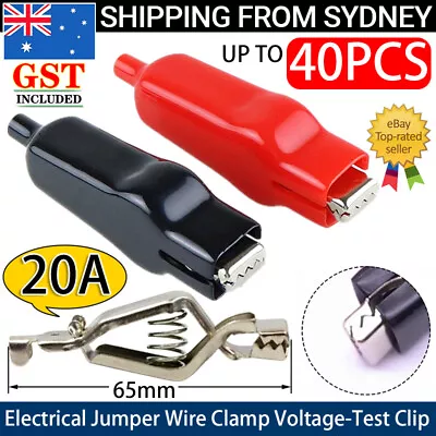 20A For Electrical Jumper Wire Clamp Voltage-Test Clip Sheathed Alligator Clip • $9.45