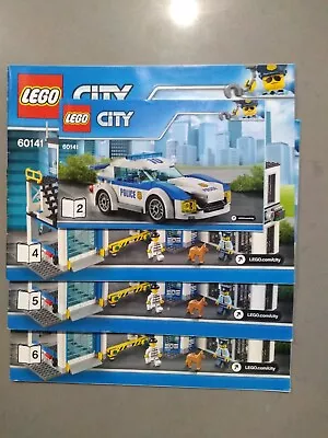 Lego City 60141 Police Station Instruction Books 2  4  5 & 6 In Good Condition • $2.83