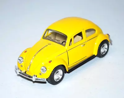 1967 Volkswagen Classical Beetle 1:32 Scale Diecast Model Yellow By Kinsmart • $13.50