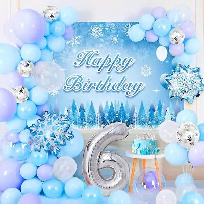 £8.99 • Buy Frozen Birthday Decoration Girls Frozen Balloon Garland Arch For Princess Party