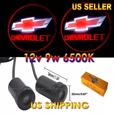 2pcs 9w Chevrolet Ghost Shadow Projector Laser Logo LED Courtesy Door Step Light • $20.90