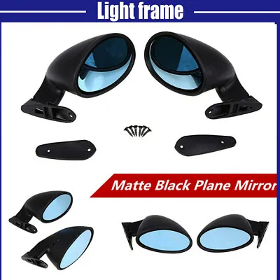 For Fender View Mirrors Vintage Classic Car Wing Mirrors Square Universal Blue • $82.20