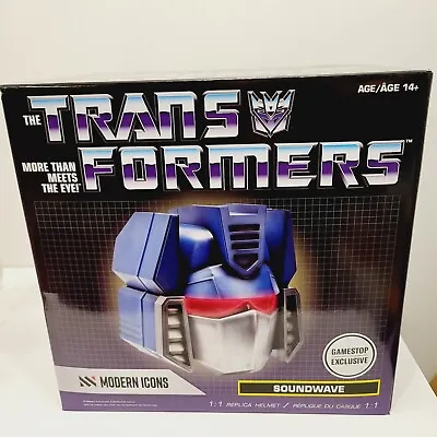 Hasbro Modern Icons Transformers Soundwave Helmet Replica GameStop Exclusive • $59.99