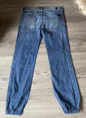 7 For All Mankind Women's Dojo Flare Cuff Jeans 30 Waist 30 Leg • £18