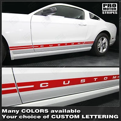 Ford Mustang Rocker Panel Side Stripes Decals 2005 2006 2007 2008 2009 Pro Motor • $33.60