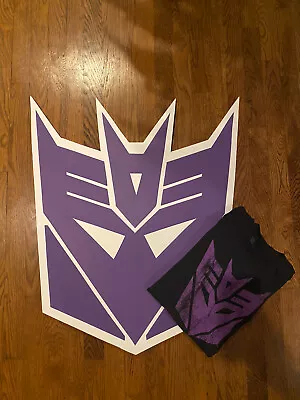 Transformers T Shirt Sign Logo Display Wall Art Artwork Decepticon Megatron L • $49.99