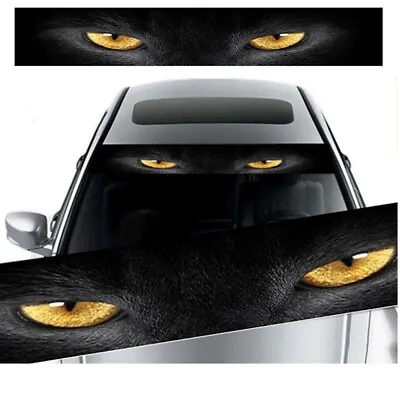 3D Sunshade Yellow Eye Leopard Vinyl Sticker Decal For Car Front Rear Windshield • $12.50