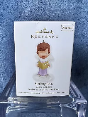 Hallmark Keepsake Ornament Sterling Rose Marys Angels 25th In Series 2012 @ • $5.95