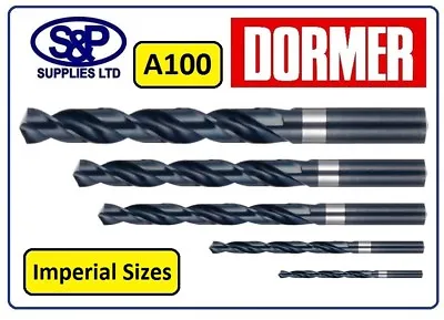 Dormer A100 Hss Jobber Drills Drill Bit For Steel / Metal Imperial 1/32  To 1/2  • £190.60