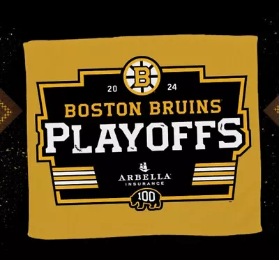 2024 Boston Bruins Playoff Rally Towel Vs Toronto Game 2    Read Shipping Time   • $12.99