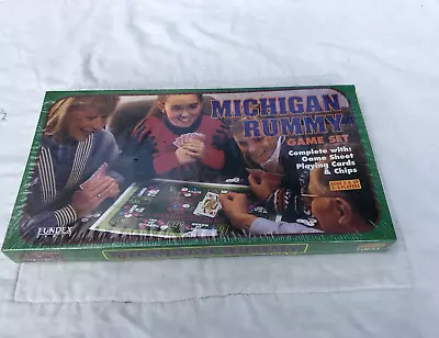 1994 NOS SEALED Michigan Rummy Game Set Fundex Games 2634 Cards Chips~Ships Free • $19.99