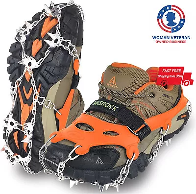 28 Spikes Winter Cleats Ice Crampons Snow Grips Anti Slip Shoe Spikes Grippers • $27.45