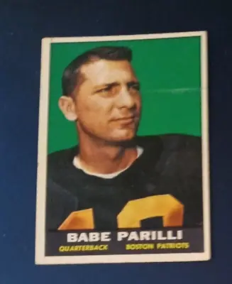 1961 Topps Babe Parilli Card #175 Near Mint  (see Scan) • $7.99