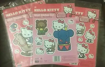 Hello Kitty Wall Decor Stickers Kids Bedrooms/cot/headboard/wardrobe. 3 Designs • £4.95
