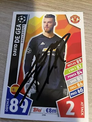 Match Attax David De Gea Manchester United Signed • £3.99