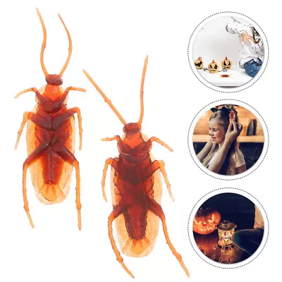  100 Pcs Simulation Cockroach Fake Roaches Toy Realistic Toys Halloween • £10.95