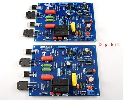 2pcs QUAD405 125W+125W HIFI Power Amplifier Board Amp DIY Kit Dual 2.0 Channel • $25.98