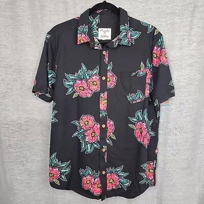 MAMBO SMART ARTS HIBISCUS PRINT SHORT SLEEVED SHIRT SIZE Small • $25.77