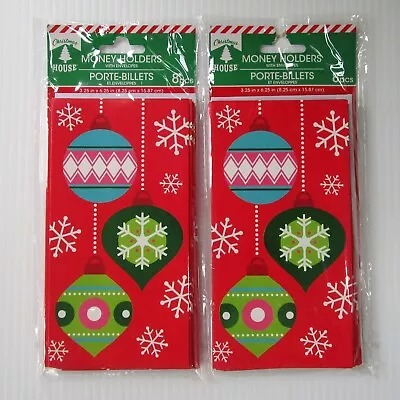 Christmas Money Gift Card Holder Cards Lot 2 Packages (16 Cards & 16 Envelopes) • $6.48