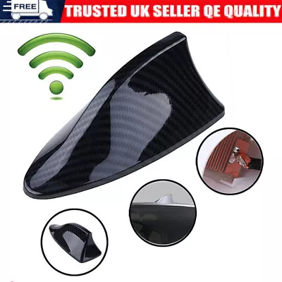 £6.29 • Buy Carbon Fiber Style Car Shark Fin Aerial Antenna Mast Roof AM/FM Radio Signal