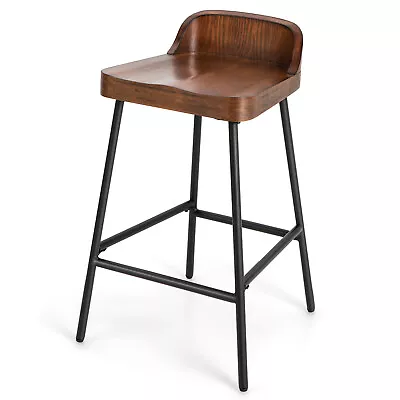 £56.99 • Buy Vintage Industrial Bar Stools Tall Kitchen Stools Breakfast High Chair Low-Back