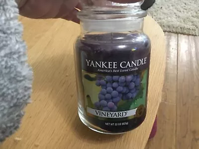 Yankee Candle Large Jar “Vineyard ‘ A Retired Fragrance HTF  • £49.95