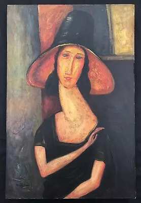 Amedeo Modigliani Vintage Oil Painting Hand Signed Canvas • $349.99