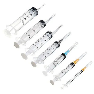 Medical Syringes Injections Sterile Measuring 1/2/5ML/10ML/20ML/30ML/50ML/100ml • $4.81