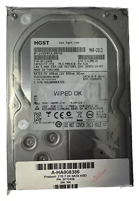 3.5  Hitachi HGST 3TB 4TB 6TB 8TB 10TB 12TB  NAS PC DVR 6Gb/s 4Kn 7200RPM • £30.99