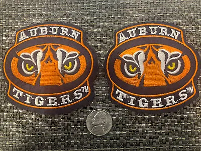 (2) Auburn Tigers  War Eagle  Vintage Embroidered Iron On Patches Patch Lot  3” • $7.99