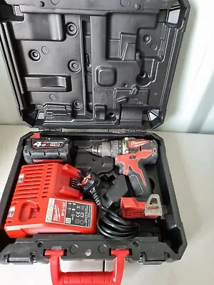 Milwaukee M18 CBLPD Cordless Combi Drill + 4.0Ah Battery Charger USED (2) • £159.99