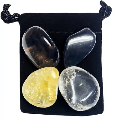 NERVE DAMAGE REPAIR Tumbled Crystal Healing Set = 4 Stones + Pouch + Description • $10.99