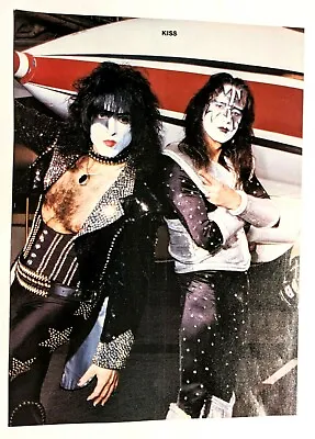 Kiss / Paul Stanley With Ace Frehley / Magazine Full Page Pinup Poster (34) • £12.34