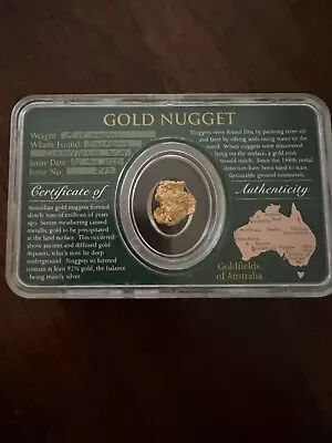 $1799.95 • Buy Large 8.11 Grams Beautiful Australian Gold Nugget / COA Perth Mint And Holder