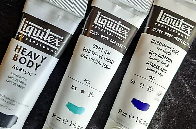 £4.75 • Buy Liquitex Professional Heavy Body Acrylic Paint. New 59ml Tubes. Various Colours.