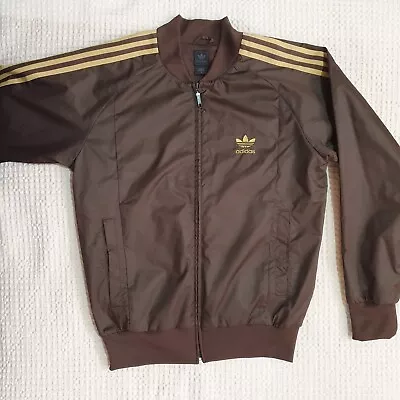 Adidas Originals 3-stripe Track Jacket - 2000's Era - Brown - Size Small - Vgc • $69.95