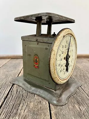 Antique Kitchen Scale - 8 1/8  T Antique American Steel Products Co. 24 Lb Scale • $47.99