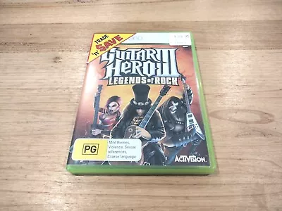 Xbox 360 Guitar Hero 3 Legends Of Rock Game X Box  • $13.99